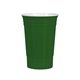 aerial view a green yukon cups 16 oz double wall party cup, image 1 of 2