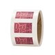 aerial view a group of 2 x 1 rectangle roll labels, image 1 of 3