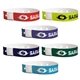 a group of 3/4 vinyl wristband