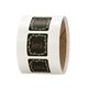 aerial view a group of 2 x 2 rounded corner roll labels, image 1 of 3