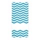 a turquoise/white monte carlo beach towel(tm)