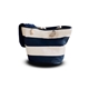 a navy/natural vintage cabana canvas tote