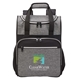 aerial view a gray heather 24- can heather backpack cooler, image 1 of 3