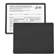 aerial view a black vaccine card holder, image 1 of 2