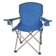 aerial view a royal blue mega game day event folding captains chair (330 lbs capacity) - in stock, fast shipping, image 1 of 6