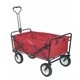 aerial view a red folding utility wagon, image 1 of 2
