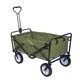 a green folding utility wagon