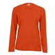 a burnt orange c2 sport - womens performance long sleeve t - shirt