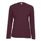 a maroon c2 sport - womens performance long sleeve t - shirt