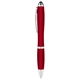 aerial view a red curvy stylus twist pen - metallic, image 1 of 2