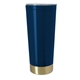 aerial view a dark blue/gold iconic tumbler 20 oz, image 1 of 2