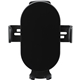 aerial view a black aero qi 15w wireless charging phone mount, image 1 of 6