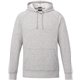 aerial view a heather grey secondary (915) unisex dayton classic cozy fleece hoodie, image 1 of 9