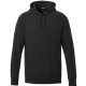 aerial view a black (995) unisex dayton classic cozy fleece hoodie, image 1 of 4