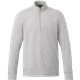 aerial view a heather grey secondary (915) mens dayton classic fleece half zip pullover, image 1 of 5