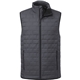 aerial view a grey storm (991) mens telluride lightweight packable insulated puffer vest, image 1 of 4