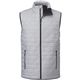 aerial view a silver (927) mens telluride lightweight packable insulated puffer vest, image 1 of 8