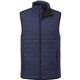aerial view a vintage navy (573) mens telluride lightweight packable insulated puffer vest, image 1 of 4