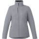 aerial view a steel grey (945) womens kyes eco packable insulated jacket, image 1 of 11