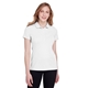 aerial view a bright white puma golf ladies fusion polo, image 1 of 7
