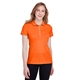 aerial view a vibrant orange puma golf ladies fusion polo, image 1 of 7