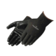 aerial view a group of ultra - thin nitrile palm coated knit gloves, image 1 of 2