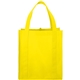 aerial view a yellow the hercules non - woven grocery tote - 13 x 14.5, image 1 of 4
