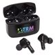 aerial view a black sonata active noise cancelling tws earbuds, image 1 of 4