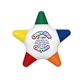 aerial view a white crayo - star(tm) five color star crayon (full color), image 1 of 2
