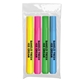 aerial view a clear bag with 4 highlighters brite spots(r) highlighters 4 pk - usa made, image 1 of 2