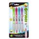 a as shown itudes 4 pk emoji silly face retractable ball point pens with rubber grip