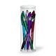 aerial view a clear tube with 6 pens iwriter(r) twist - stylus pen combo 6 pack tube set, image 1 of 2