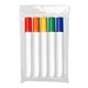 aerial view a clear bag with 5 markers washable markers 5 ct - usa made, image 1 of 2