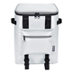 aerial view a white koozie(r) olympus mid size 24- can cooler backpack, image 1 of 13