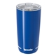 aerial view a blue koozie(r) savannah vacuum tumbler with tritan(r) lid - 18 oz, image 1 of 8