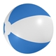 aerial view a white with blue 16 custom beach ball, image 1 of 2