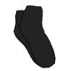 aerial view a black cozy fuzzy feet slipper socks, image 1 of 2