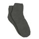 aerial view a gray cozy fuzzy feet slipper socks, image 1 of 2