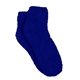 aerial view a royal blue cozy fuzzy feet slipper socks, image 1 of 2