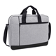 aerial view a black with gray hancock heathered laptop briefcase - bag, image 1 of 3