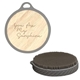 aerial view a gray face body scrub brush, image 1 of 2