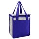aerial view a royal blue fresno non - woven cooler bag, image 1 of 3