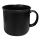 aerial view a matte black 15 oz bpa - free ember coffee mug, image 1 of 3