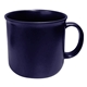 aerial view a matte cobalt blue 15 oz bpa - free ember coffee mug, image 1 of 3