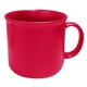 aerial view a matte red 15 oz bpa - free ember coffee mug, image 1 of 3