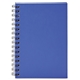 aerial view a dark blue pms 2736 neoskin(r) hard cover spiral journal notebook, image 1 of 3