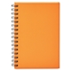 aerial view a orange pms 1375 neoskin(r) hard cover spiral journal notebook, image 1 of 4