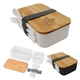 a group of bountiful bento box with bamboo lid