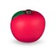 aerial view a red apple shape super squish stress ball sensory toy, image 1 of 4