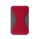aerial view a red leeman tuscany(tm) magnetic card holder phone stand, image 1 of 7